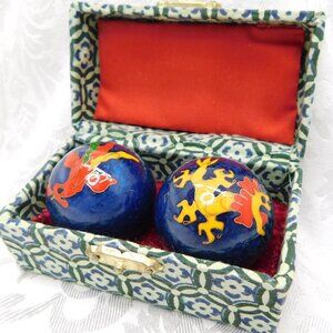 Vintage Chinese Iron Health Balls